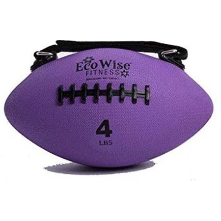 AGM GROUP 4 lbs EcoWise Slim Olive Weight Ball, Lavender -7.25 in. dia. 85704